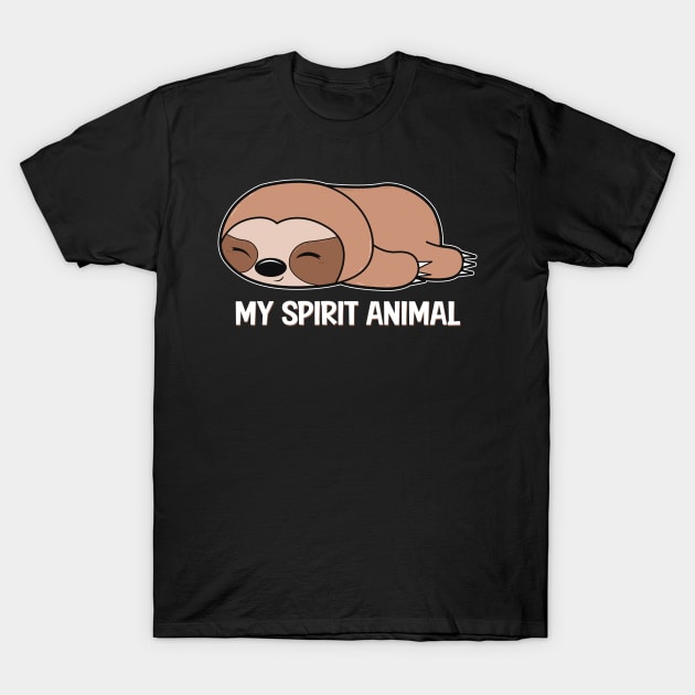 Sloth Spirit Animal T-Shirt by Imutobi